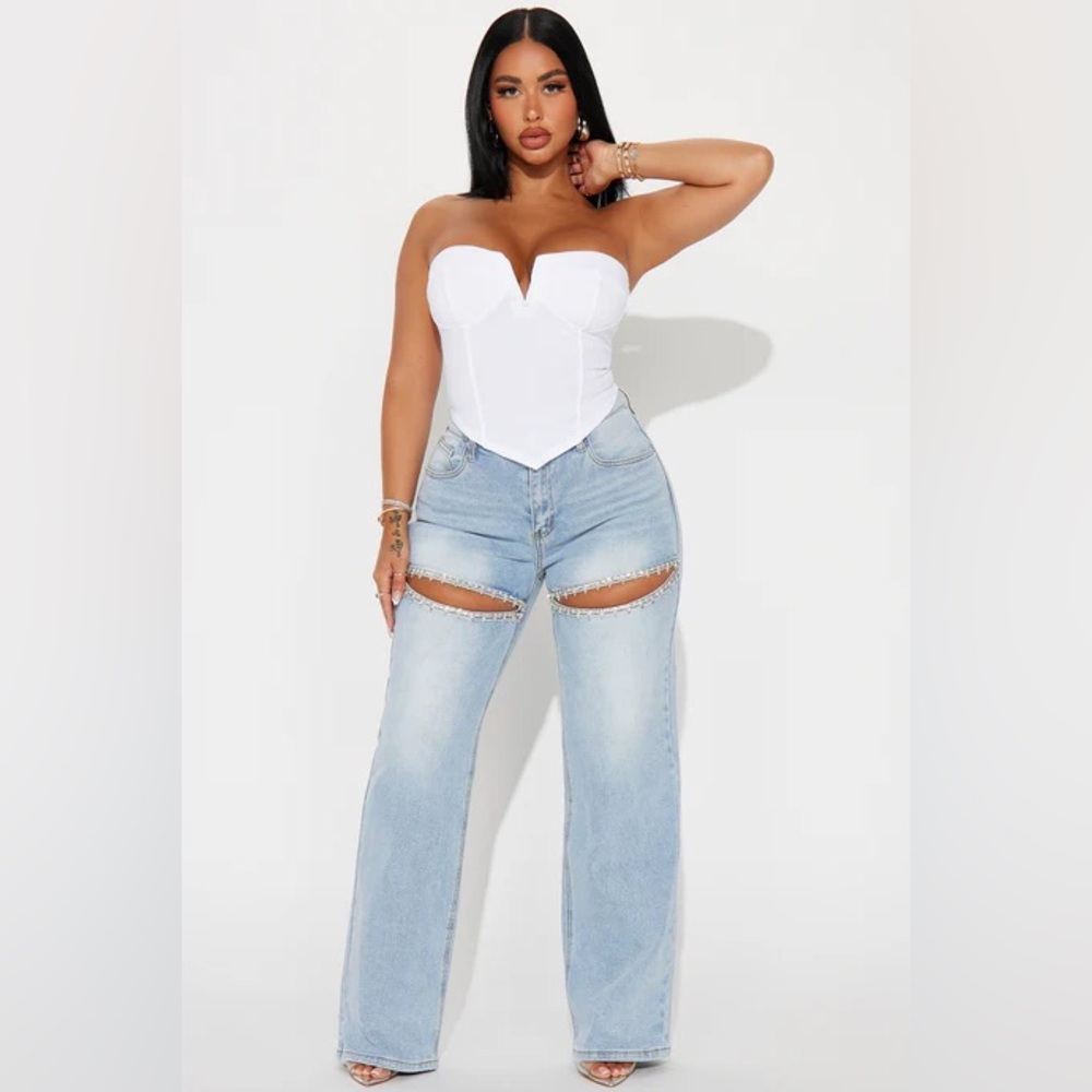 Embellished jeans